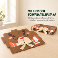 Julpresentboxar med rosett – Julmönster